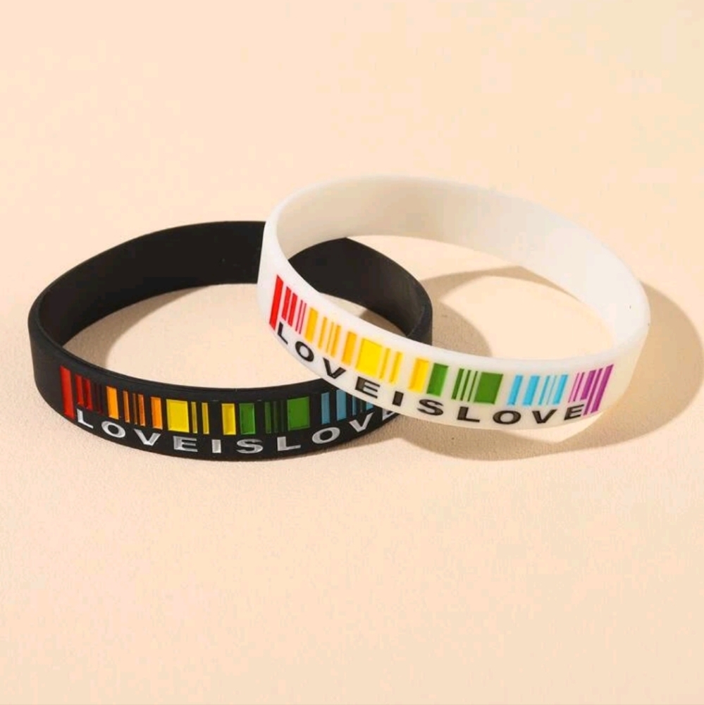 🍉5 for $25* LGBTQ Silicone Bracelets
